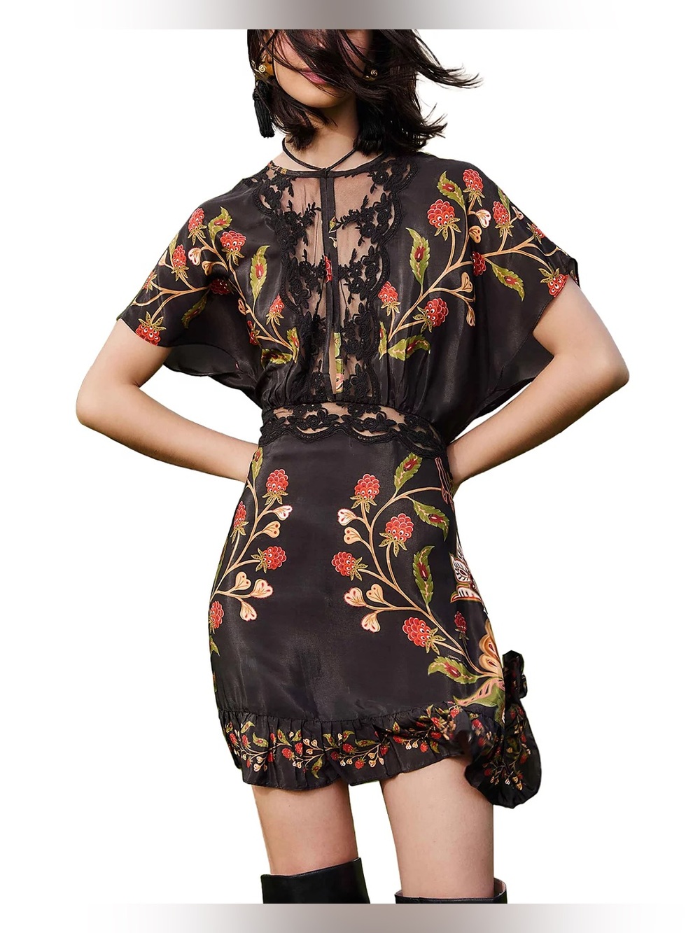 FARM RIO Farm Rio Berry Garden Mini Dress